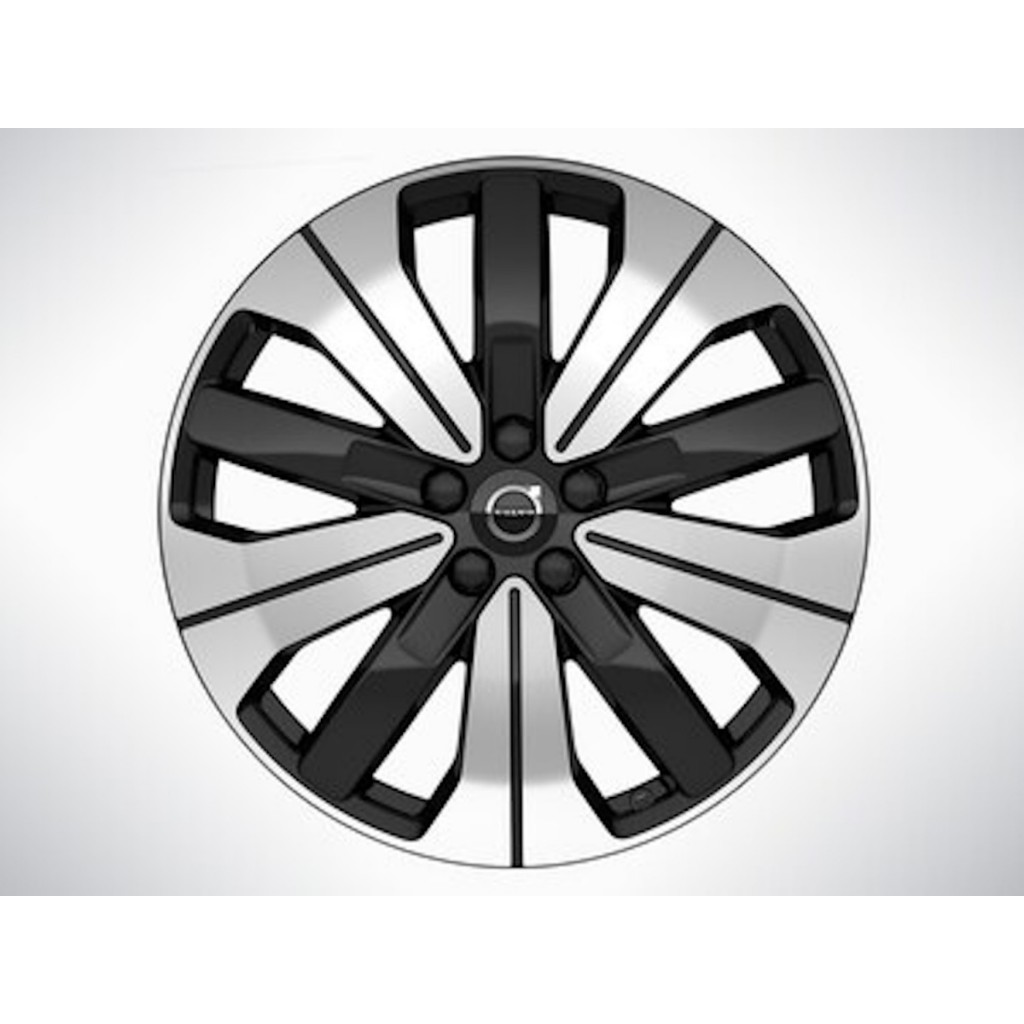 【全新預定】Volvo 19 英寸 x 7.5 英寸雙五輻黑色鑽石切割前輪+後輪 32143627/32143628 圖片 1