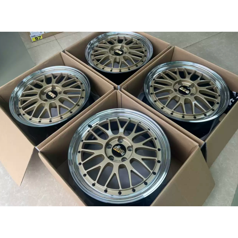 【預定】日本 BBS輪圈 LM18寸7.5 ET40 5-112 DB適合BMW MINI W177 A250 圖片 3