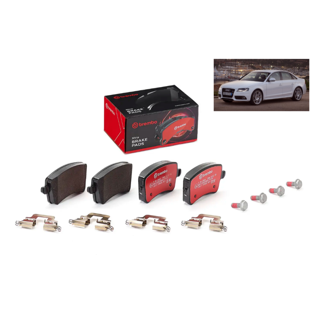 【預定】Brembo Xtra煞車片高階運動版適用於奧迪：A4（B8）、A5、S4 後輪