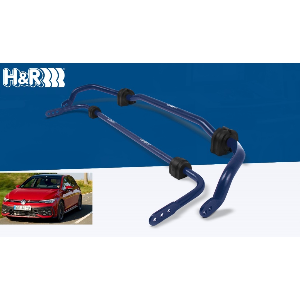 【預定】H&R 防傾杆組 適用VW Golf VIII GTD、GTE、GTI、零件號：33639-2 圖片 1