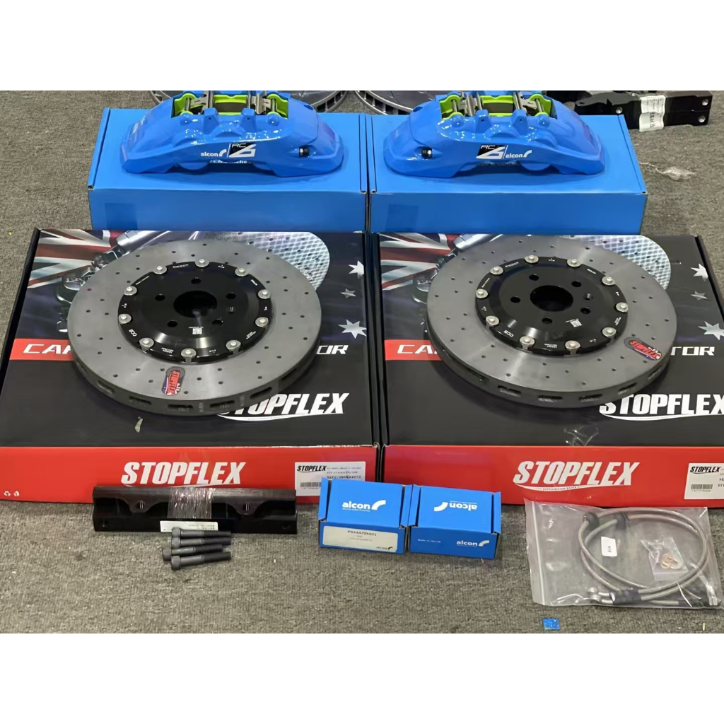 【全新客製】全新碳陶瓷套裝 適合BREMBO AP ALOCN AMG BMW AUDI可搭配各品牌卡鉗 圖片 3