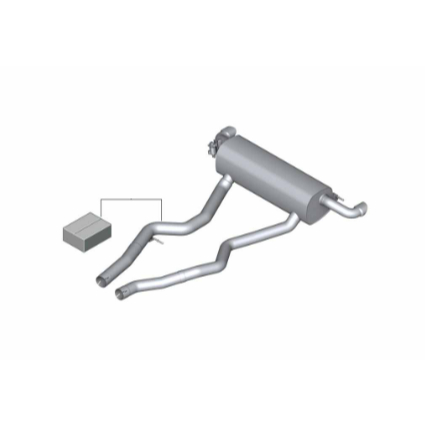 正品 BMW G42 M240i/iX M 高性能排氣系統 零件號碼 18305A3BF69 圖片 3