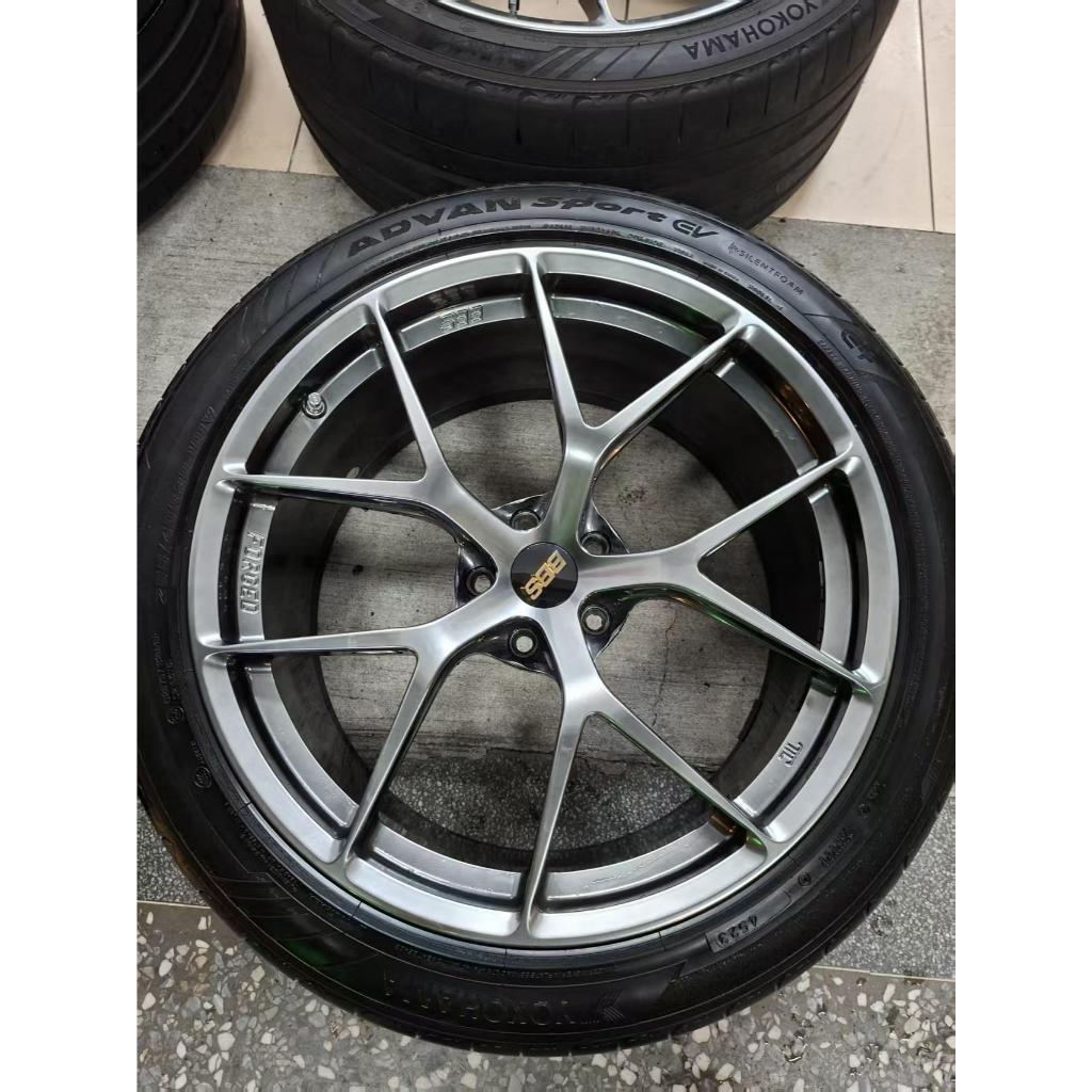 【二手時間】正日本 BBS FIR 139 20寸9.5J ET25 5孔112適合BMW G45 Tiguan 圖片 4