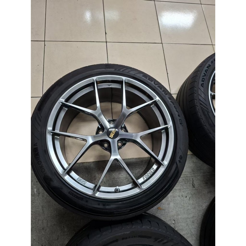 【二手時間】正日本 BBS FIR 139 20寸9.5J ET25 5孔112適合BMW G45 Tiguan 圖片 6