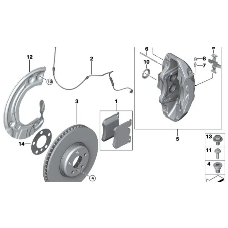 【德國】BMW原廠 摩擦式輔助盤片 適用於BMW G系 底盤G20 G30 G05 G06 圖片 2