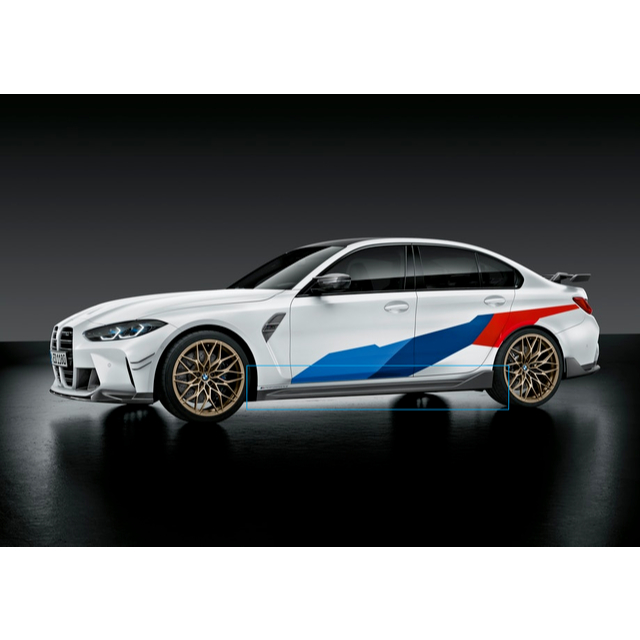 正品 BMW G80 M3 轎車 M Performance 碳纖維側裙左右 零件號51192473040/41