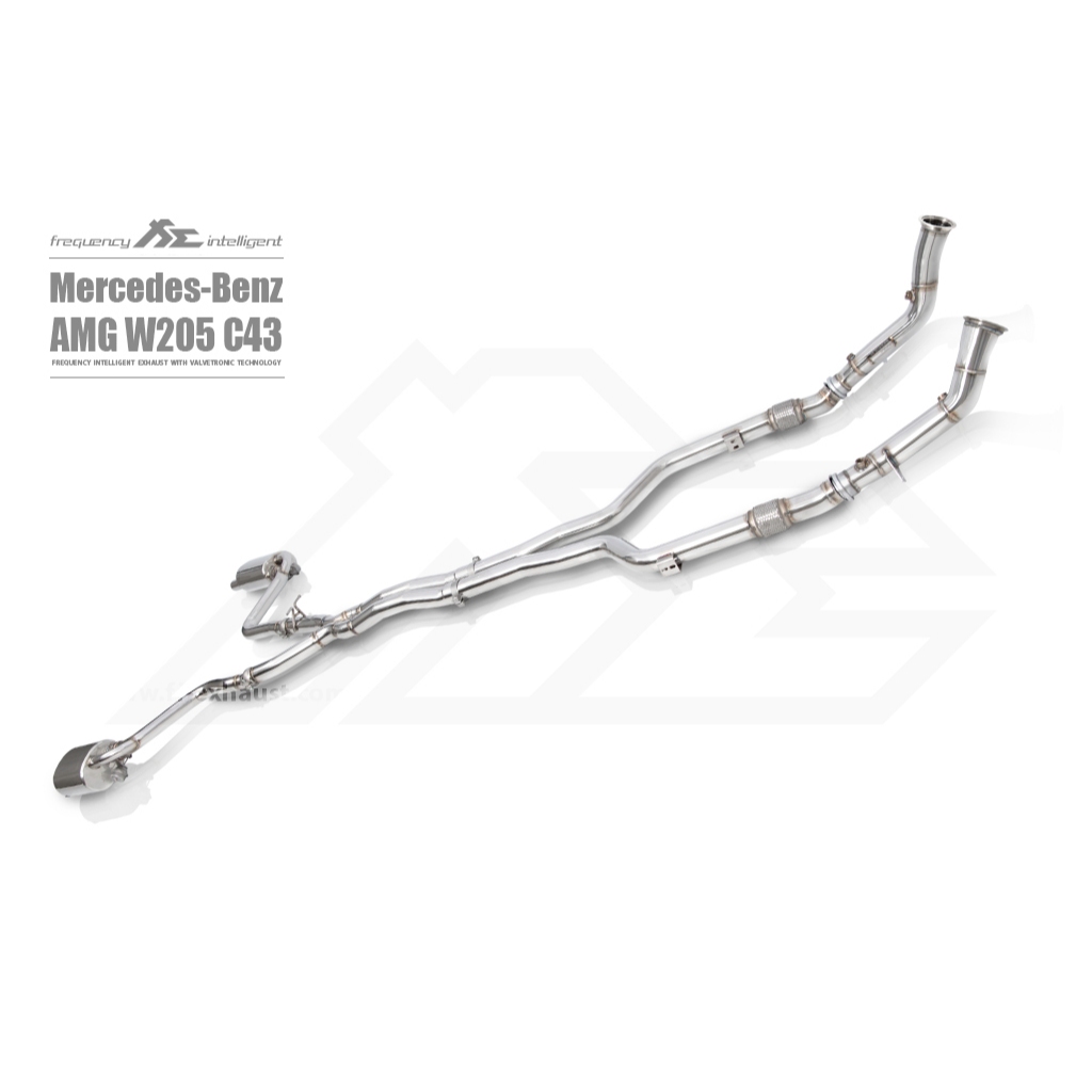 【Fi EXHAUST】 Mercedes-Benz 梅賽德斯-奔馳 適用C43 (W205) 排氣系統
