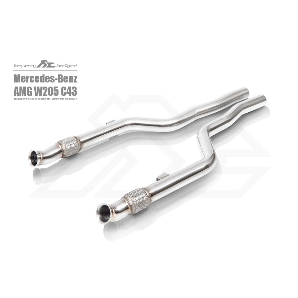 FI Exhaust T304不鏽鋼 2014-2018 年份 M276 引擎 W205 AMG C 43 圖片 4