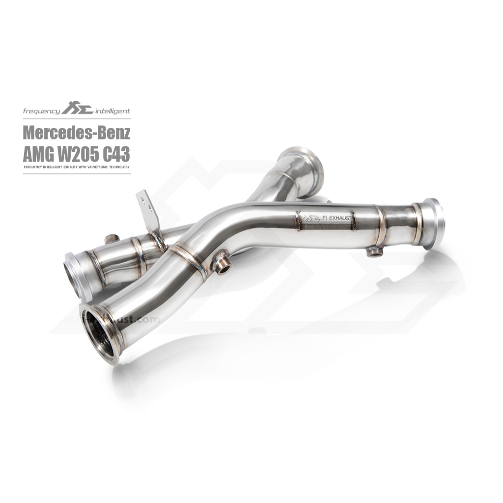 FI Exhaust T304不鏽鋼 2014-2018 年份 M276 引擎 W205 AMG C 43 圖片 6