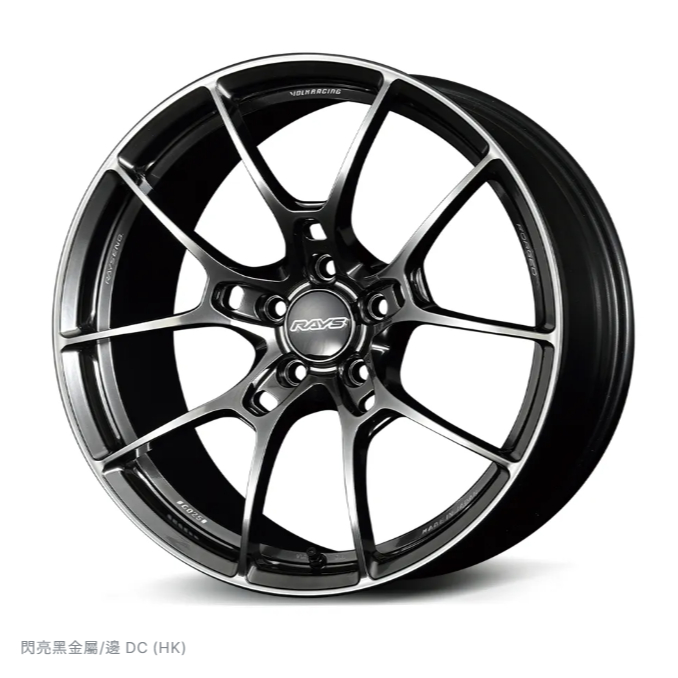 【日本】RAYS G025  適合特斯拉 TESLA Y  19寸9.5J ET38 5/114 HK顏色