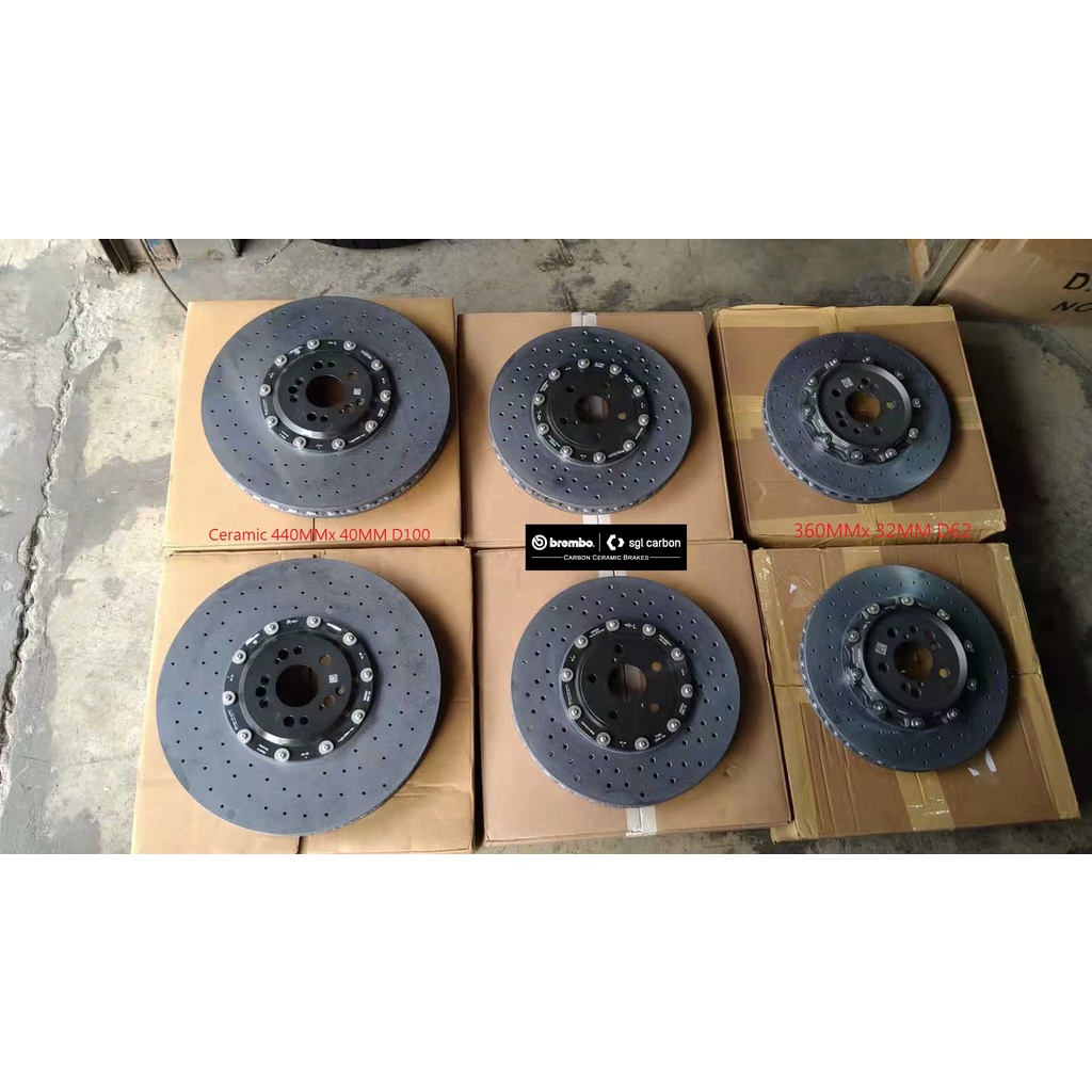 全新原裝AMG/BMW陶瓷備用碟盤 BREMBO SGL carbon ceramic discs 單邊/片 圖片 5