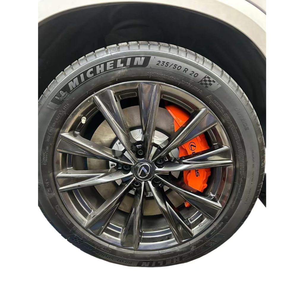 【完工】 全新原裝雷克薩斯Lexus RX500H F-Sport運動剎車套裝組(橘色) 圖片 3