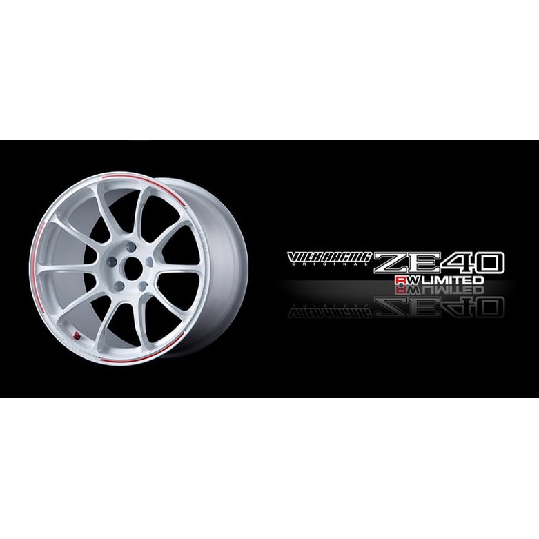 (現貨)促銷VOLK RACING ZE40RW LIMITED 18x8.5+ET43 5-112限量白 圖片 2