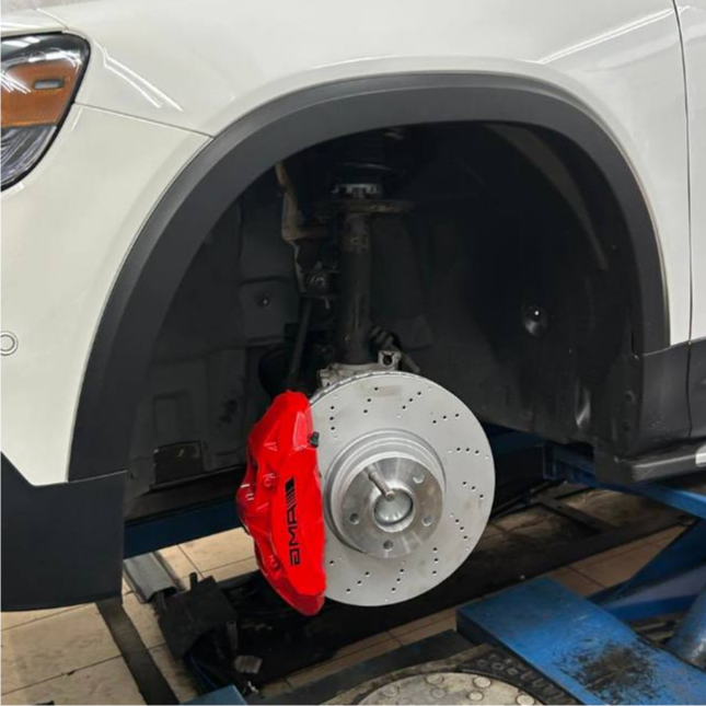 【現貨新古】 全新烤漆賓士 梅賽德斯 W 177 A35 AMG 卡鉗+剎車盤組+轉接座 圖片 2
