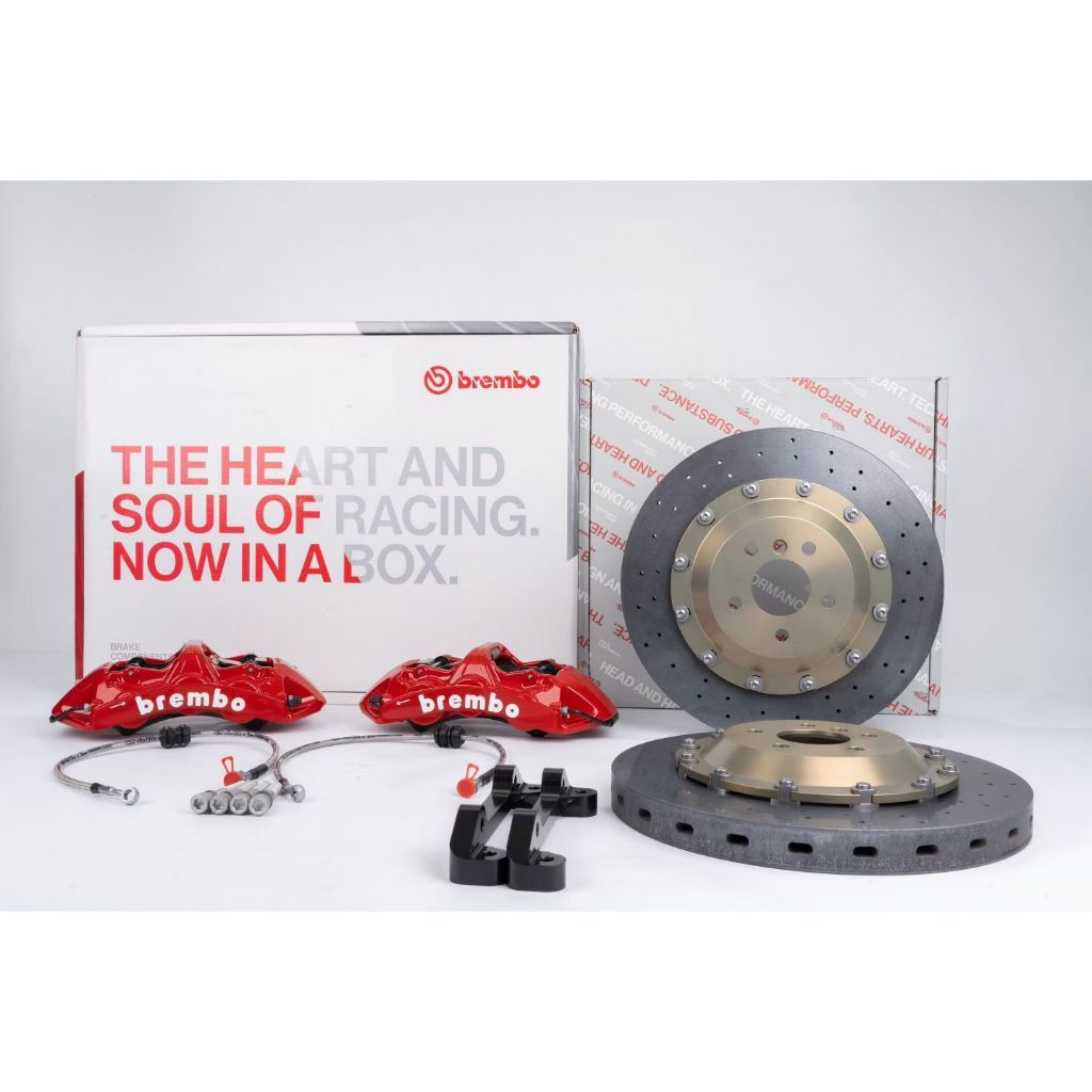 【優惠】全新BREMBO GT6 活塞 前碳陶瓷煞車組 適合全車系 圖片 1