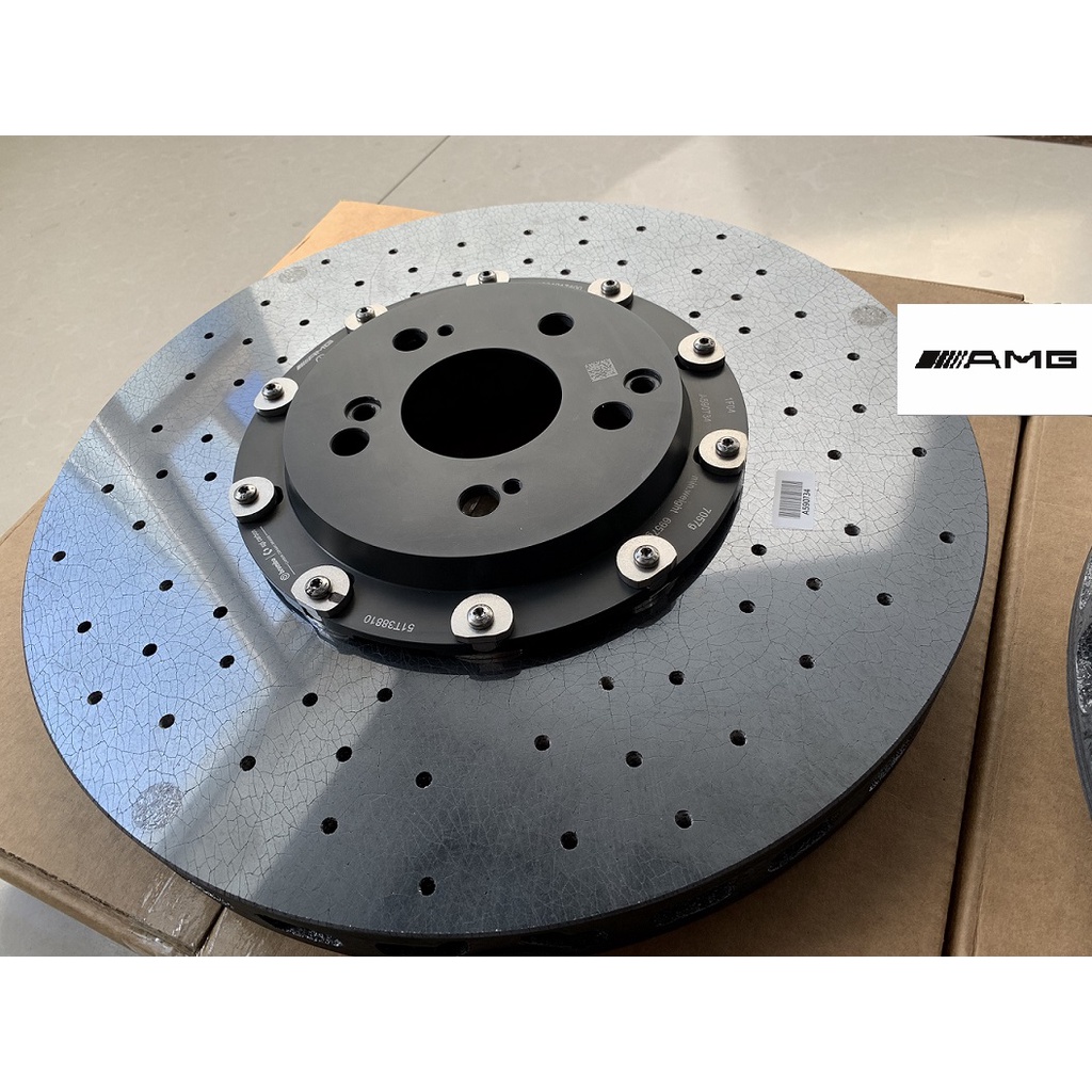 【全新正brembo】原裝盒裝 賓士AMG碳陶瓷carbon-ceramic碟盤 圖片 5