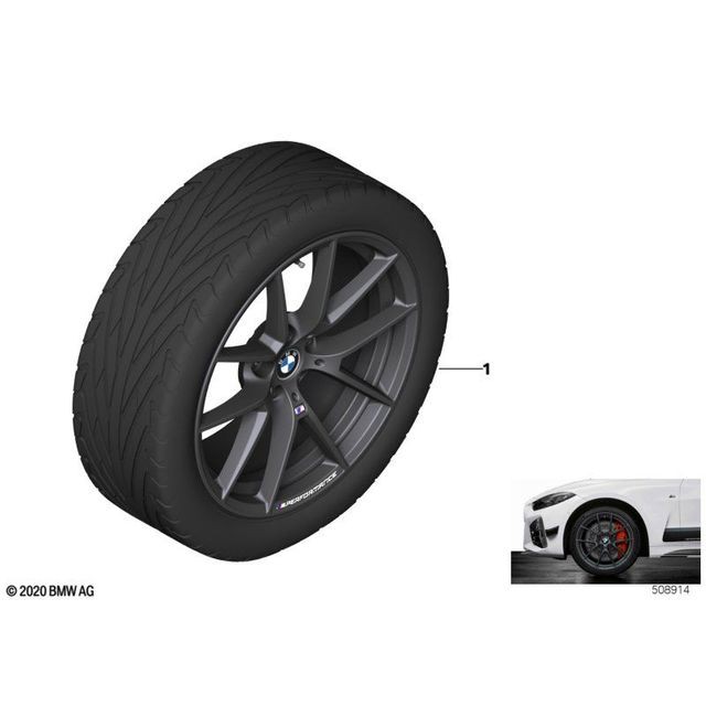 (訂金)歐洲BMW寶馬輪胎組M Performance M898 槍灰色 19英寸3系列G20 G21 4系列G22 圖片 2