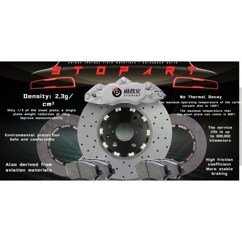 【Stopart】 Carbon Brakes Rotor 道普安碳陶瓷盤套裝 圖片 4