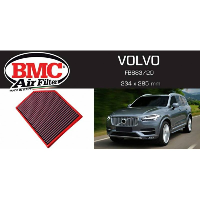 【BMC 】高流量空氣濾芯 FB883/20 適合VOLVO S60/S90/XC60/XC90 II 2016-