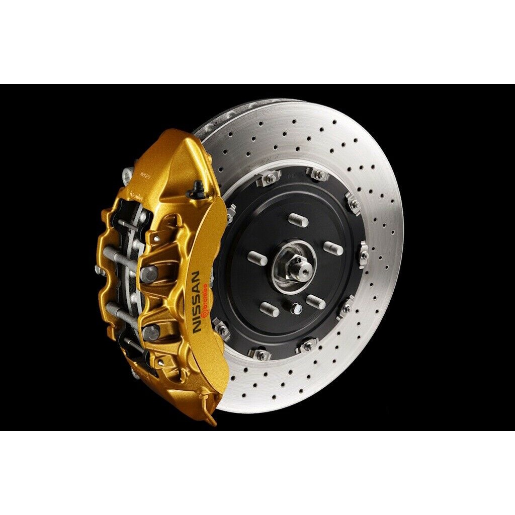 未使用新古品 原裝日產GTR R35 Brem前六活製動鉗 包含 Brembo剎車皮+碟盤套裝 圖片 2
