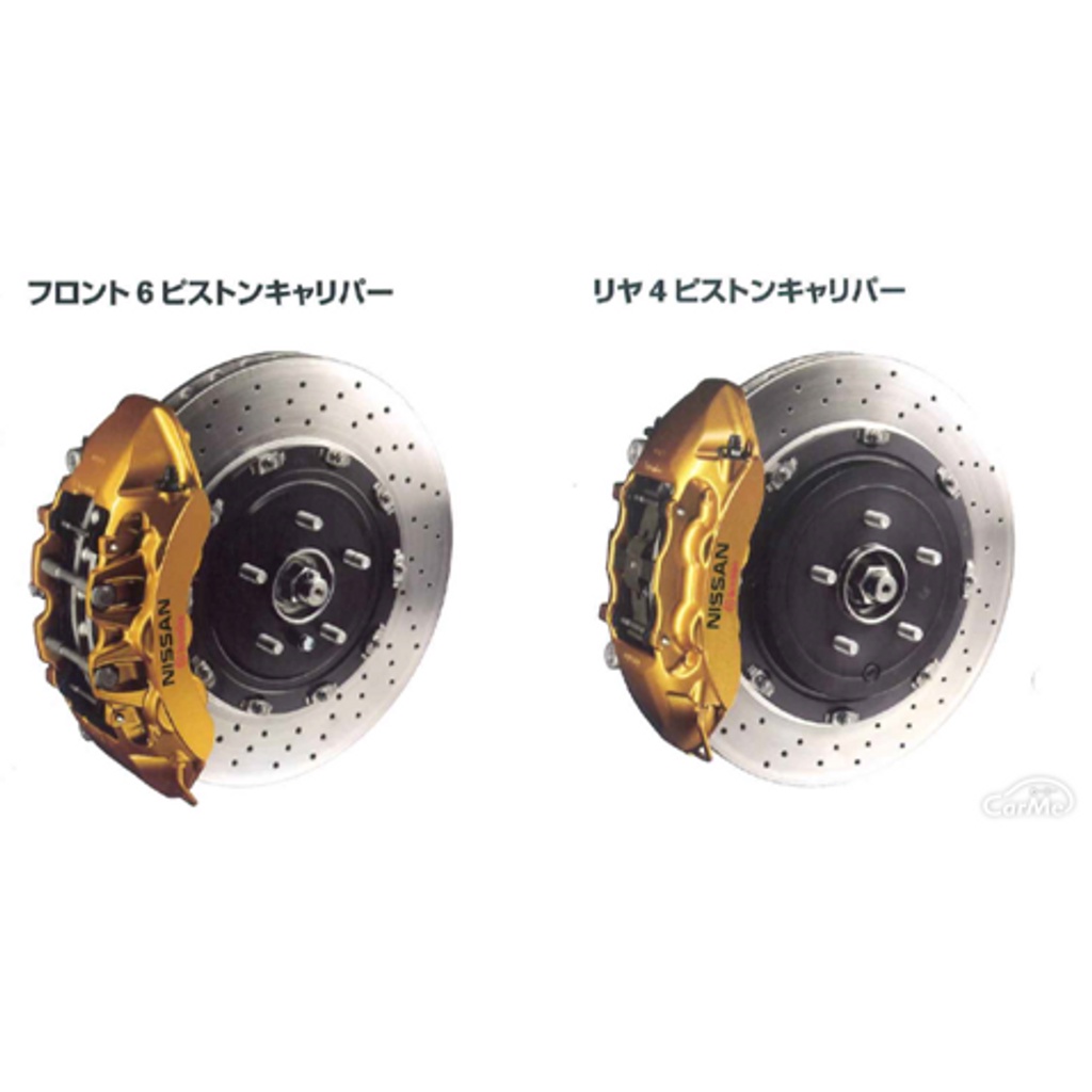 未使用原裝日產GTR R35 前後製動鉗 包含 Brembo剎車皮+碟盤套裝 圖片 2