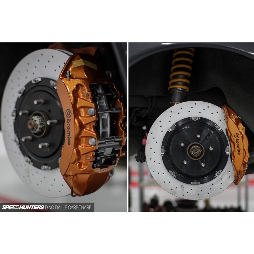 未使用原裝日產GTR R35 前後製動鉗 包含 Brembo剎車皮+碟盤套裝 圖片 4