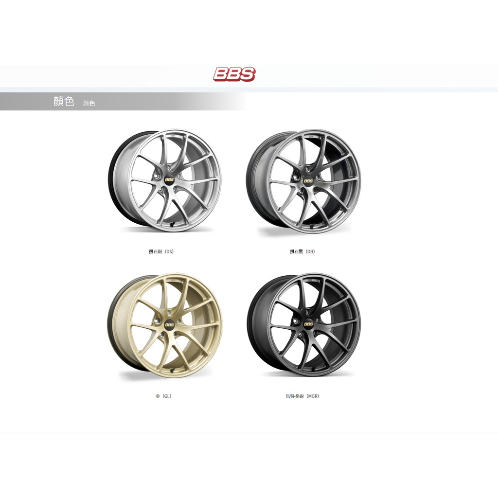 【預定】全新日本BBS RI-A033 18×8.5J+ET48 5/114.3