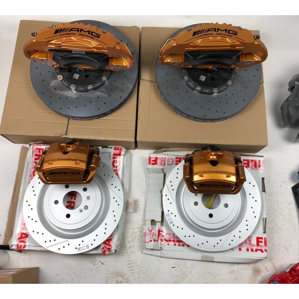 (全新盒裝)訂金 BENZ W205 W213 W222 AMG 前陶瓷Ø402x39mm/後鐵Ø360x26mm