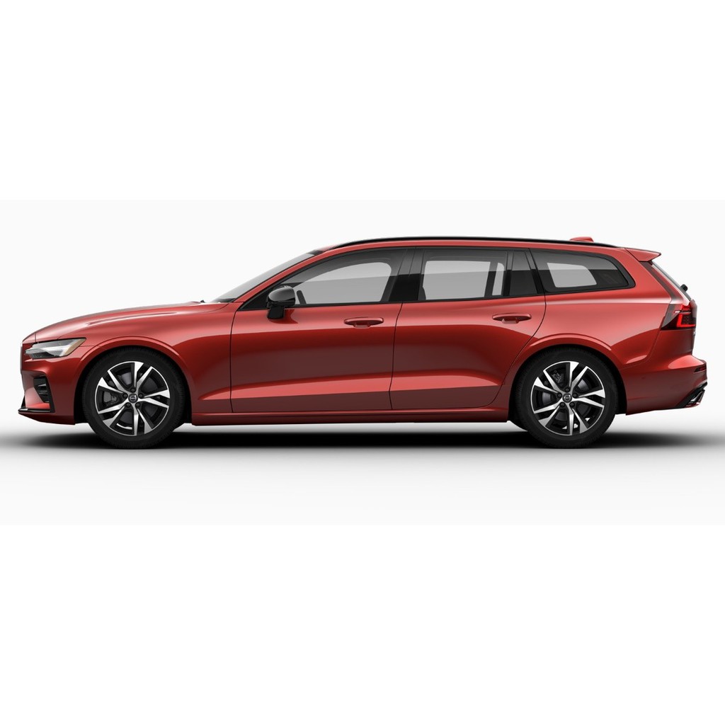 VOLVO原廠正品鋁圈組 18"x 8" 5-Double Spoke Black Diamond Cut- 1234
