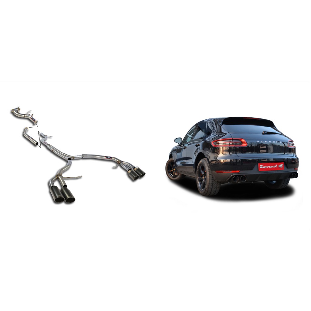 來自義大利"超級春天"PORSCHE MACAN S 3.0 TDI V6SUPERSPRINT全排氣系統