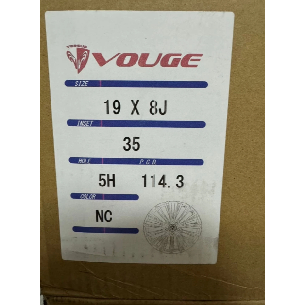 【現貨】日本 Rays STRATAGIA VOUGE 5孔114.3 19吋 8J ET35 NC 圖片 3
