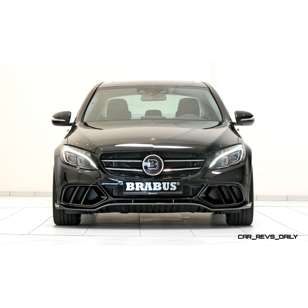 (出清特價)正BRABUS W205. C系列 用 空力套件組 4P+1排氣尾桶（不含烤漆安裝）