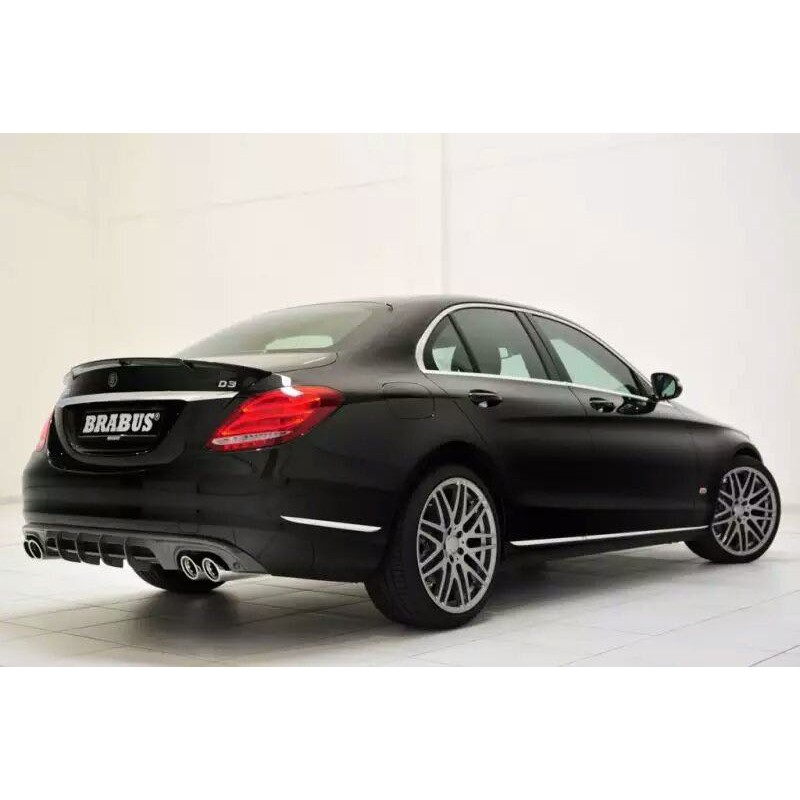 (出清特價)正BRABUS W205. C系列 用 空力套件組 4P+1排氣尾桶（不含烤漆安裝） 圖片 6
