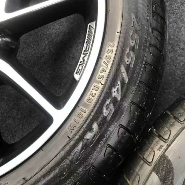 新款E43 20吋AMG 外匯拆車二手輪圈胎組 圖片 5