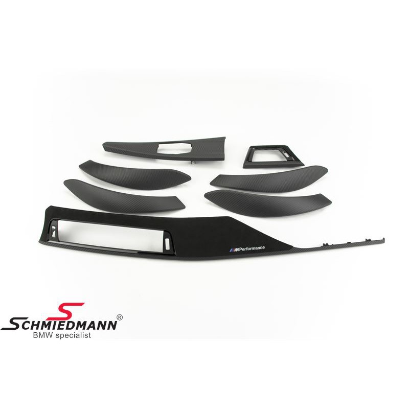 全新 BMW M Performance  七件式 麂皮碳纖維 內裝飾板  F30 F31 F34 F36 圖片 6