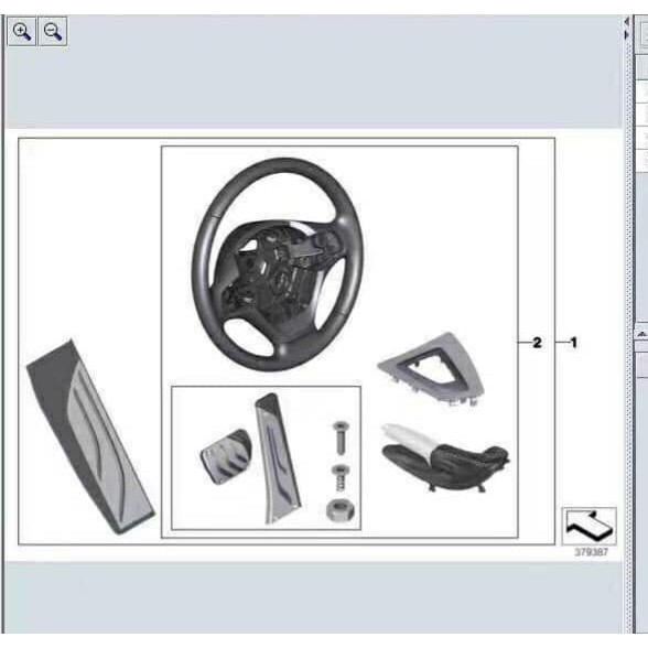 （全新未使用）BMW M Performance Parts F30 方向盤套件組