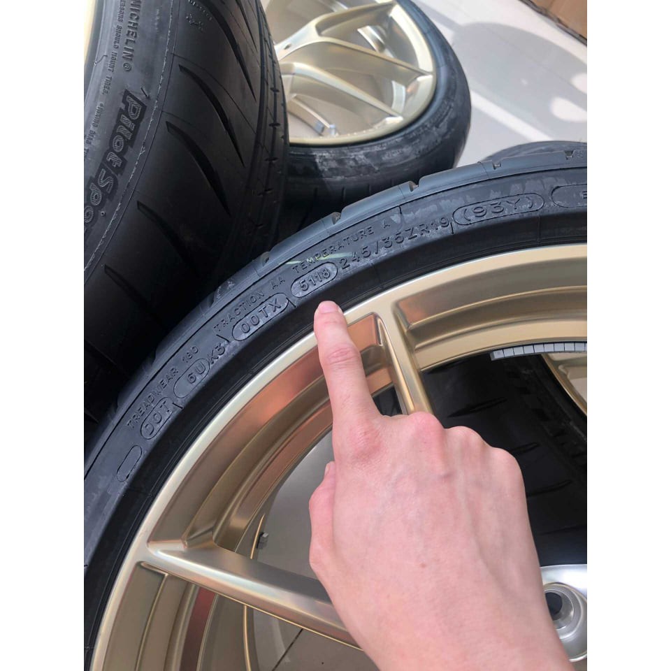 全新BMW寶馬原廠 M performance M2C 763M 鍛造金色車輪組 圖片 5
